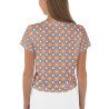 A Shirt Shop All-Over Print Crop Tee (light colours pattern)