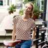 A Shirt Shop All-Over Print Crop Tee (light colours pattern)