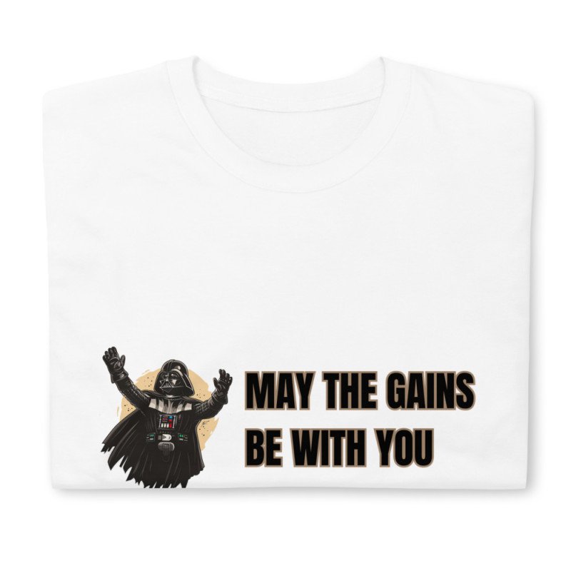 GYMRAT 008 May the gains be with you (BASIC) UNISEX Short-Sleeve T-Shirt GYMRAT 008 May the gains be with you (BASIC) UNISEX Short-Sleeve T-Shirt