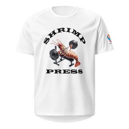 GYMRAT 001 Shrimp Press (black letters) - Unisex sports jersey