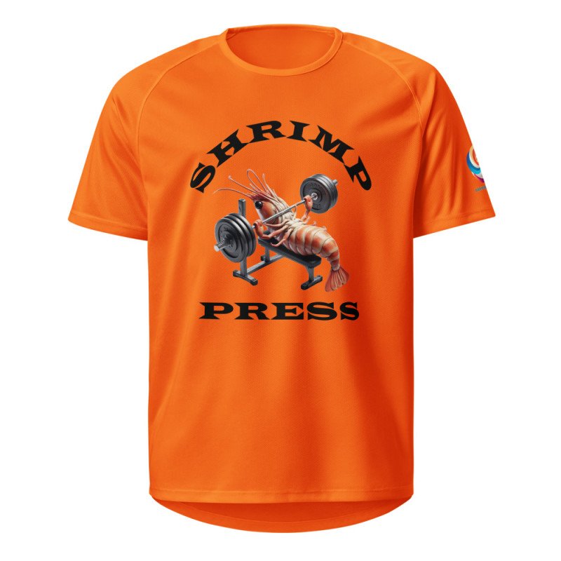 GYMRAT 001 Shrimp Press (black letters) - Unisex sports jersey