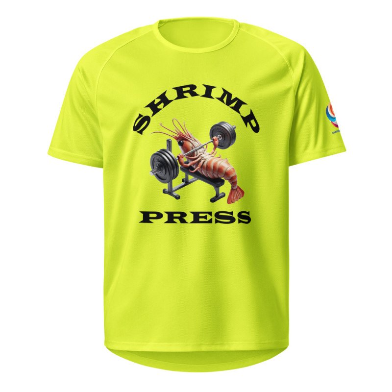 GYMRAT 001 Shrimp Press (black letters) - Unisex sports jersey