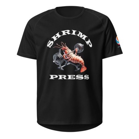 GYMRAT 001 Shrimp Press (white letters) - Unisex sports jersey