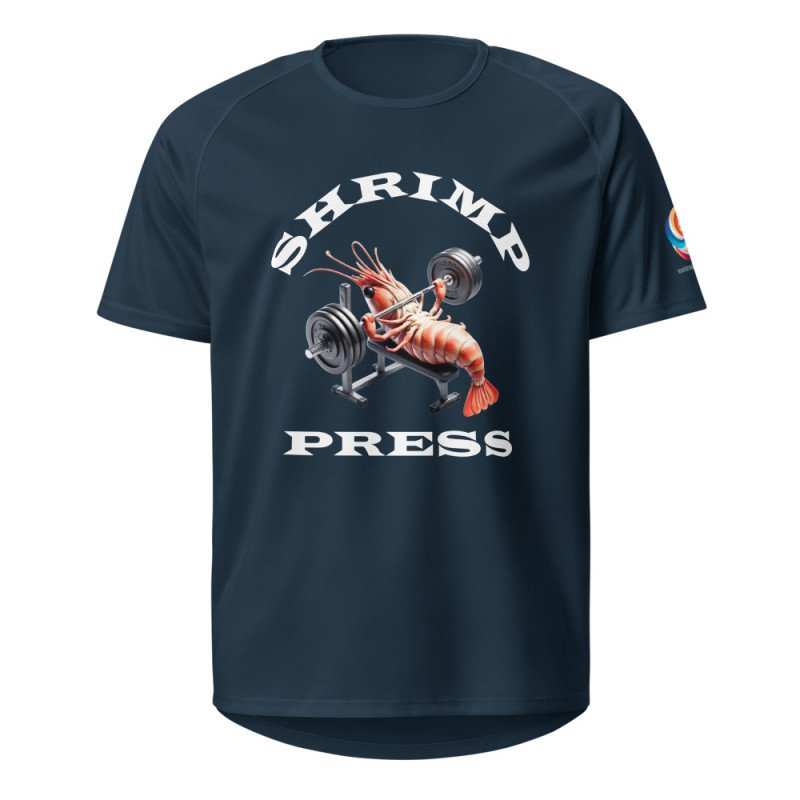 GYMRAT 001 Shrimp Press (white letters) - Unisex sports jersey