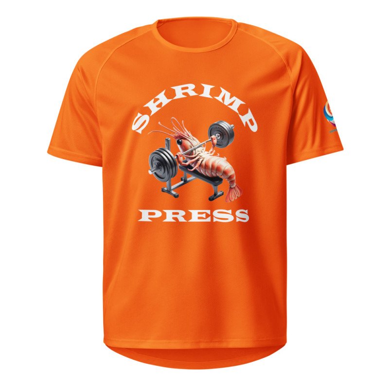 GYMRAT 001 Shrimp Press (white letters) - Unisex sports jersey