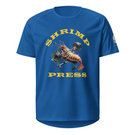 GYMRAT 001 Shrimp Press (yellow letters) - Unisex sports jersey
