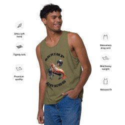 GYMRAT 001 SHRIMP PRESS - MEN premium tank top