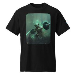 GYMRAT 002 YODA BARBELL MASTER 01 (SIMPLE) - UNISEX DryBlend® T-Shirt