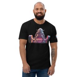 GYMRAT 004 YODA BARBELL MASTER 02 - MEN Short Sleeve T-shirt